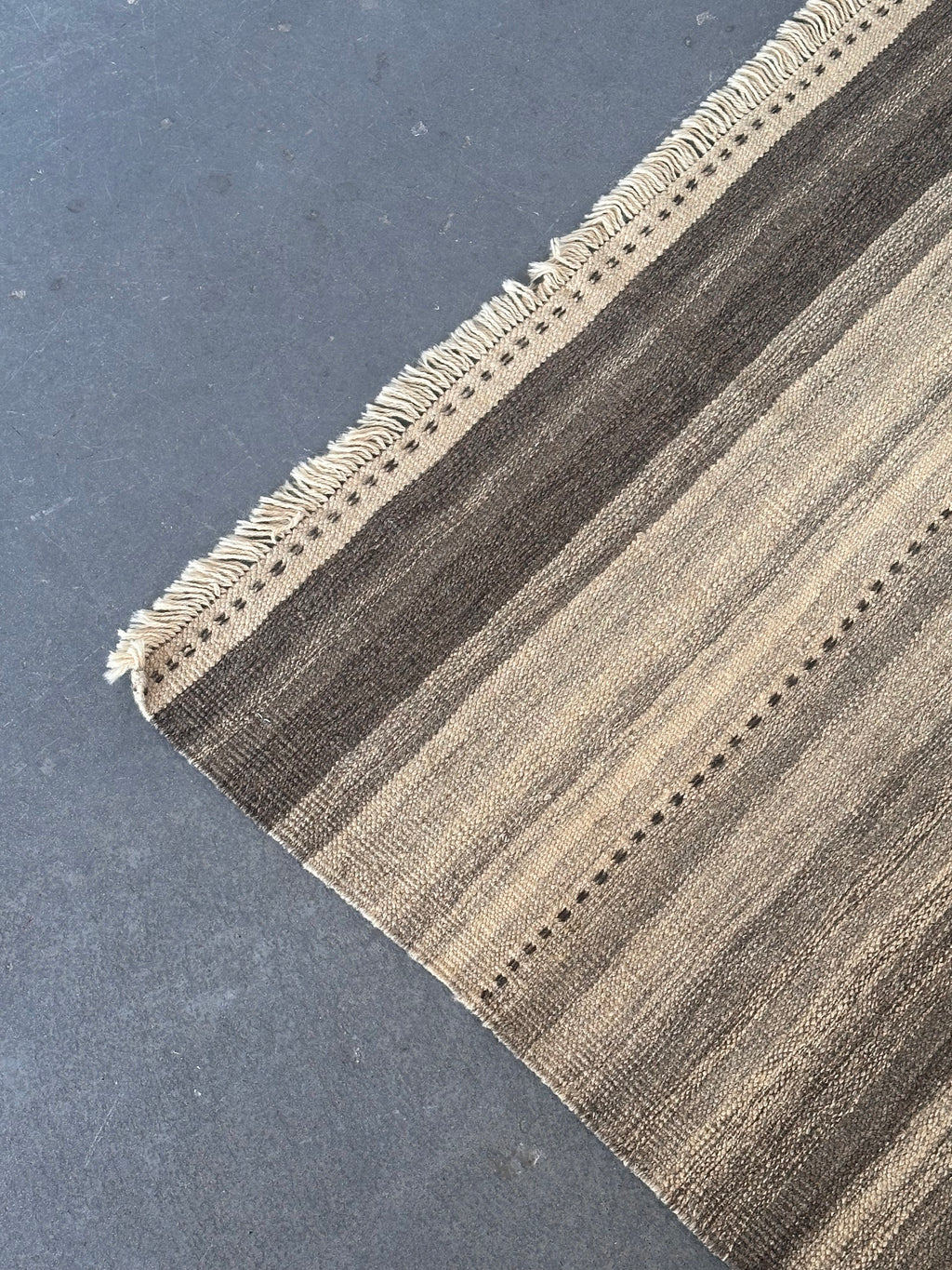 Tapis "Kilim" plat tissé à la main, style Navajo
