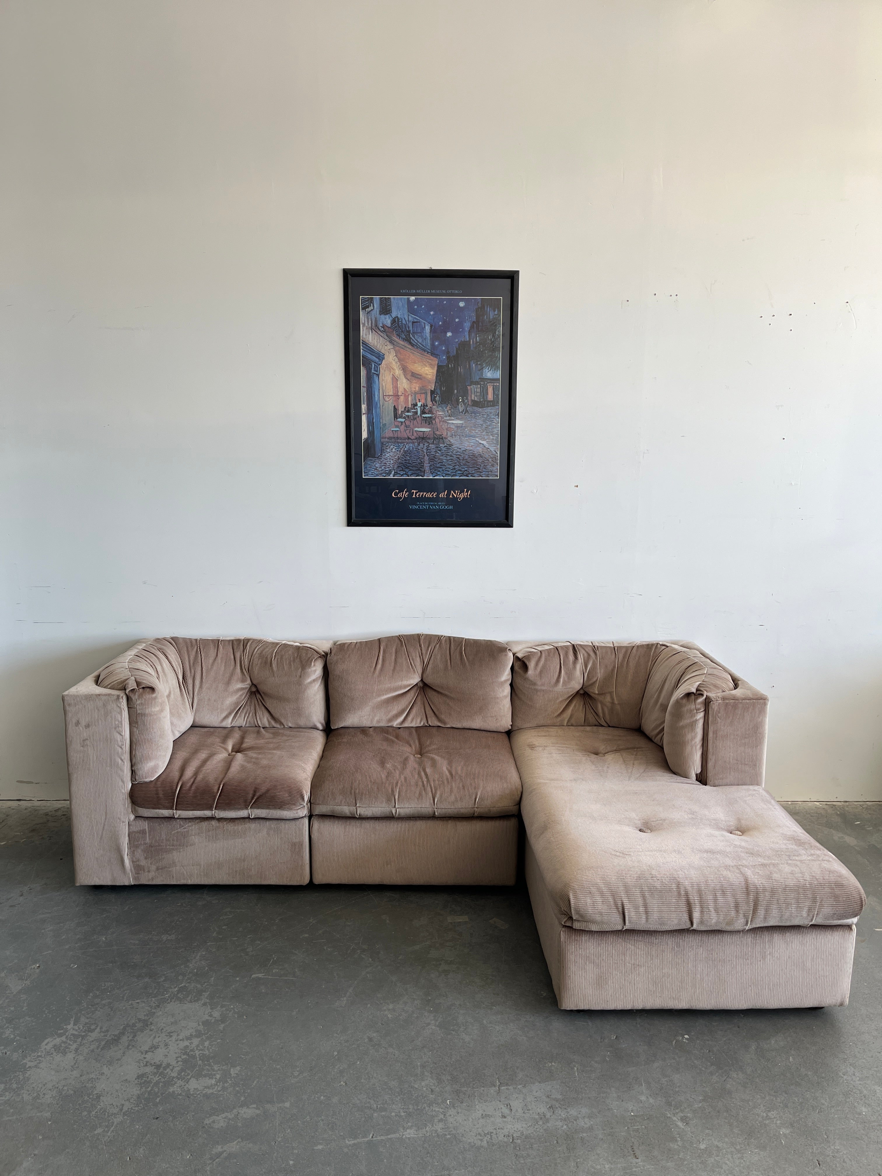 Divan modulaire vintage 6 morceaux par VicLine