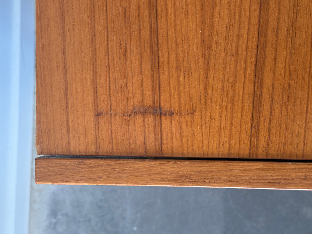Vanité mid century en bois teck