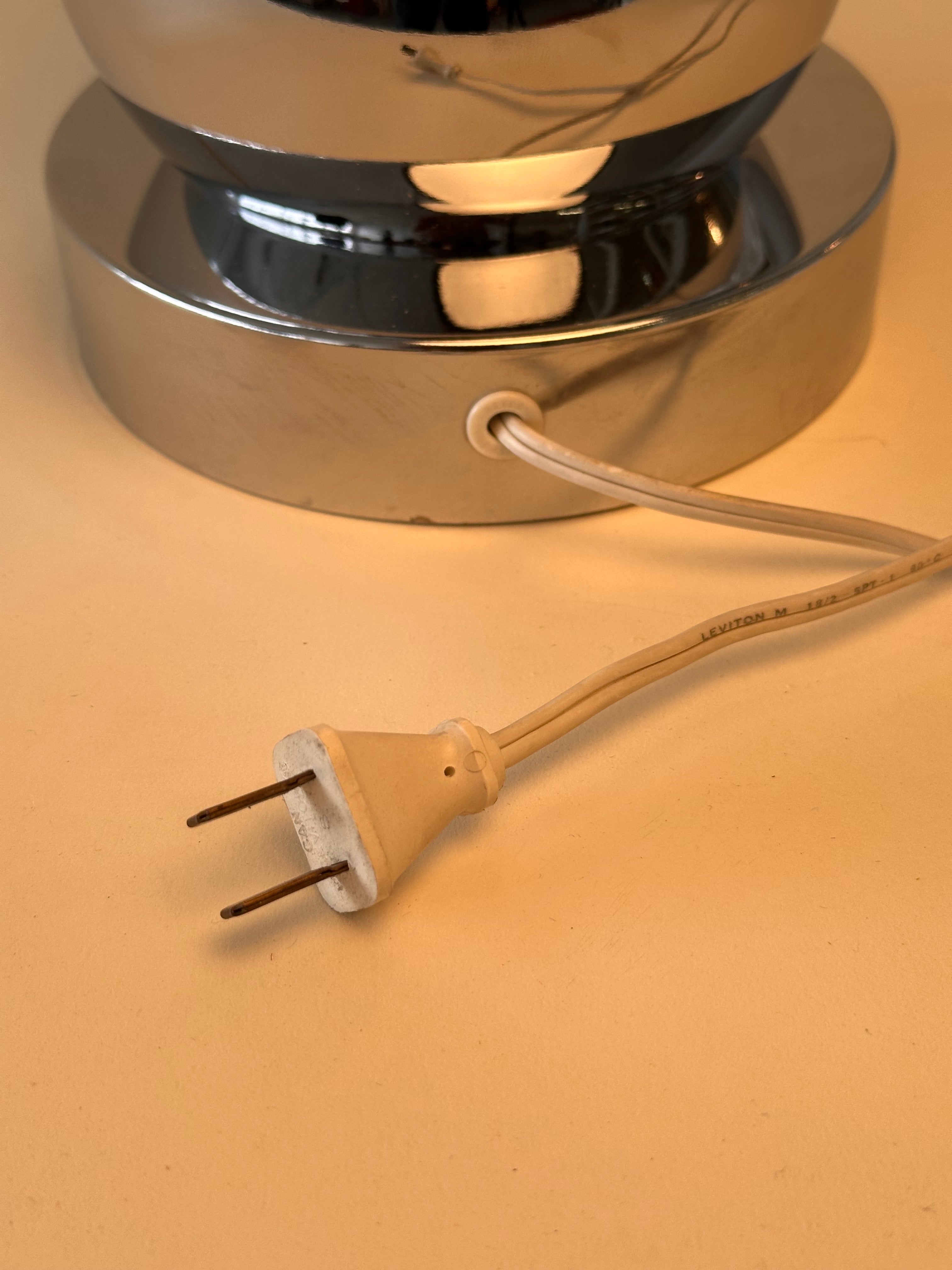 Lampe de table eyeball en chrome, 1970s