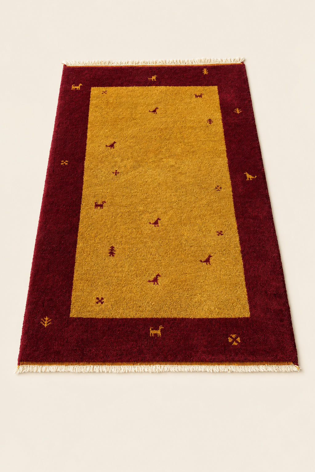 Tapis "Indo-Gabbeh" en laine par IKEA, 1990s