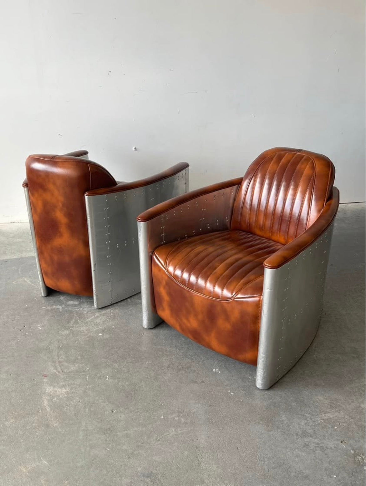 Chaise de lounge Aviateur en aluminium