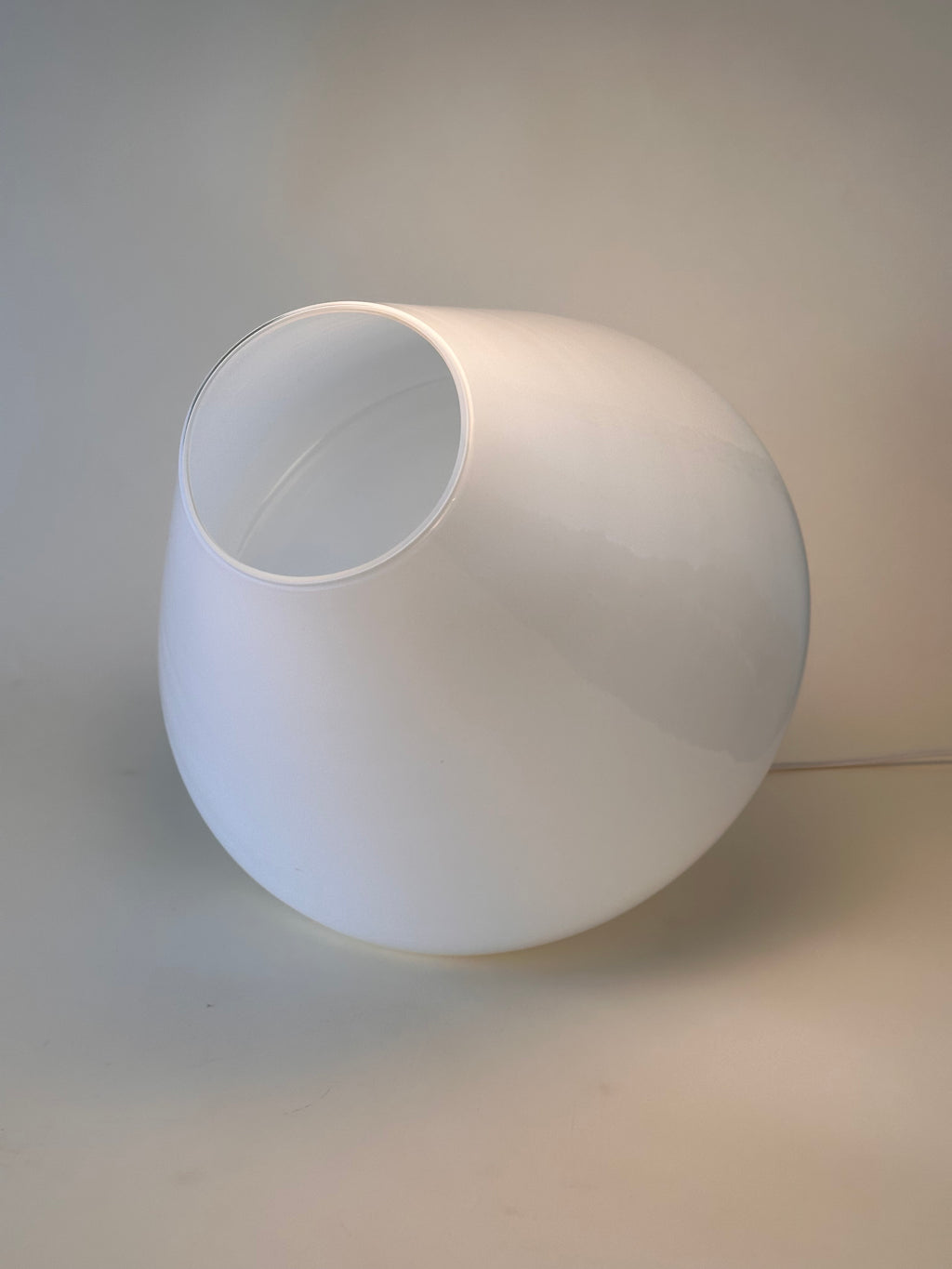 Lampe de table "champignon" en verre de Murano