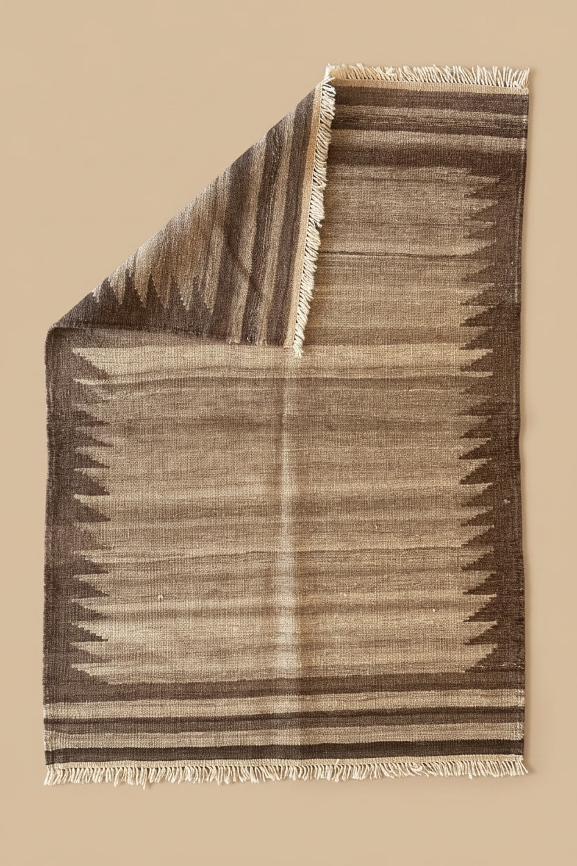 tapis "Kilim" plat tissé à la main, style navajo