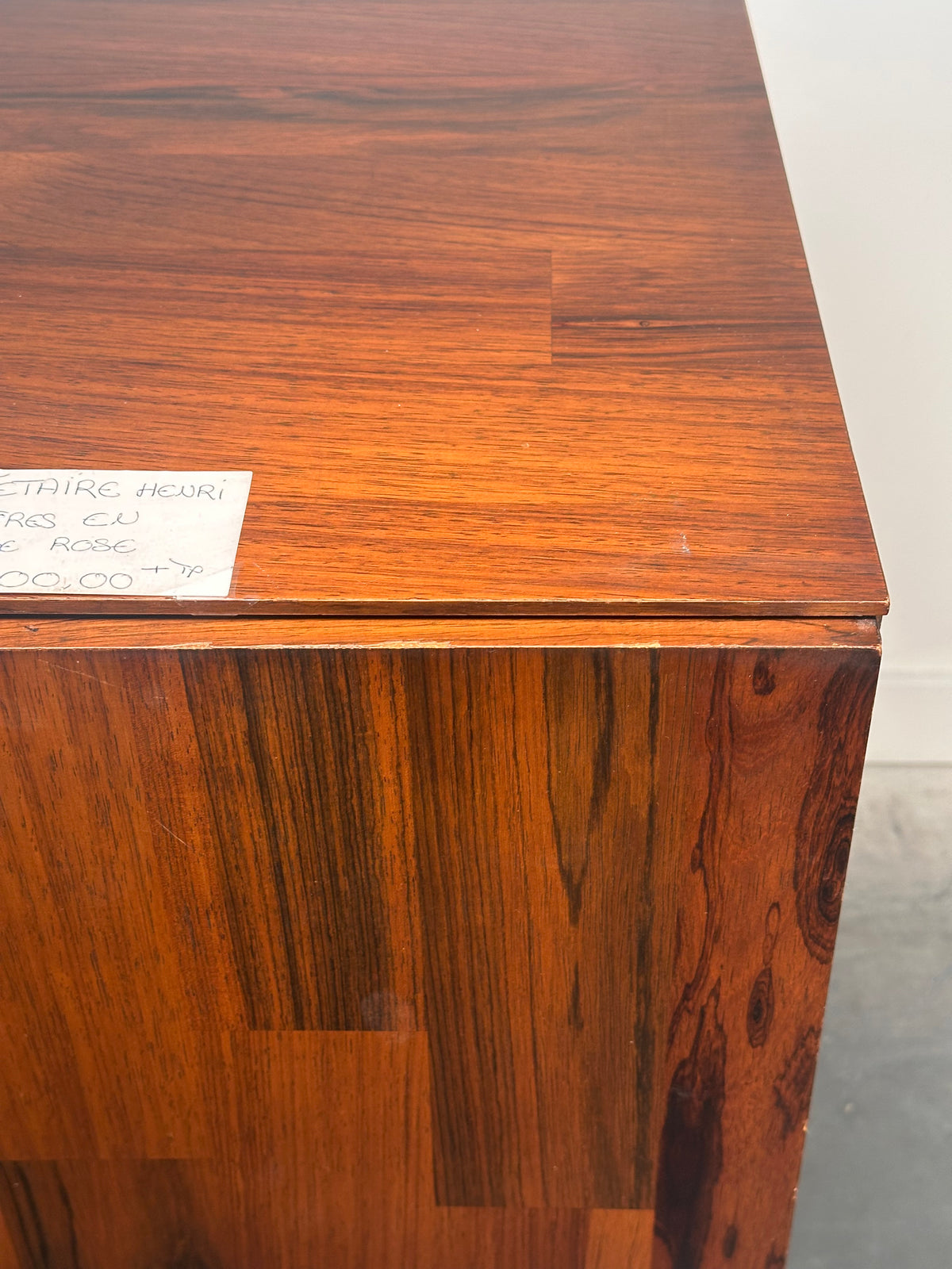 Rosewood sideboard by Henri Vallières, made in Quebec, 1970s