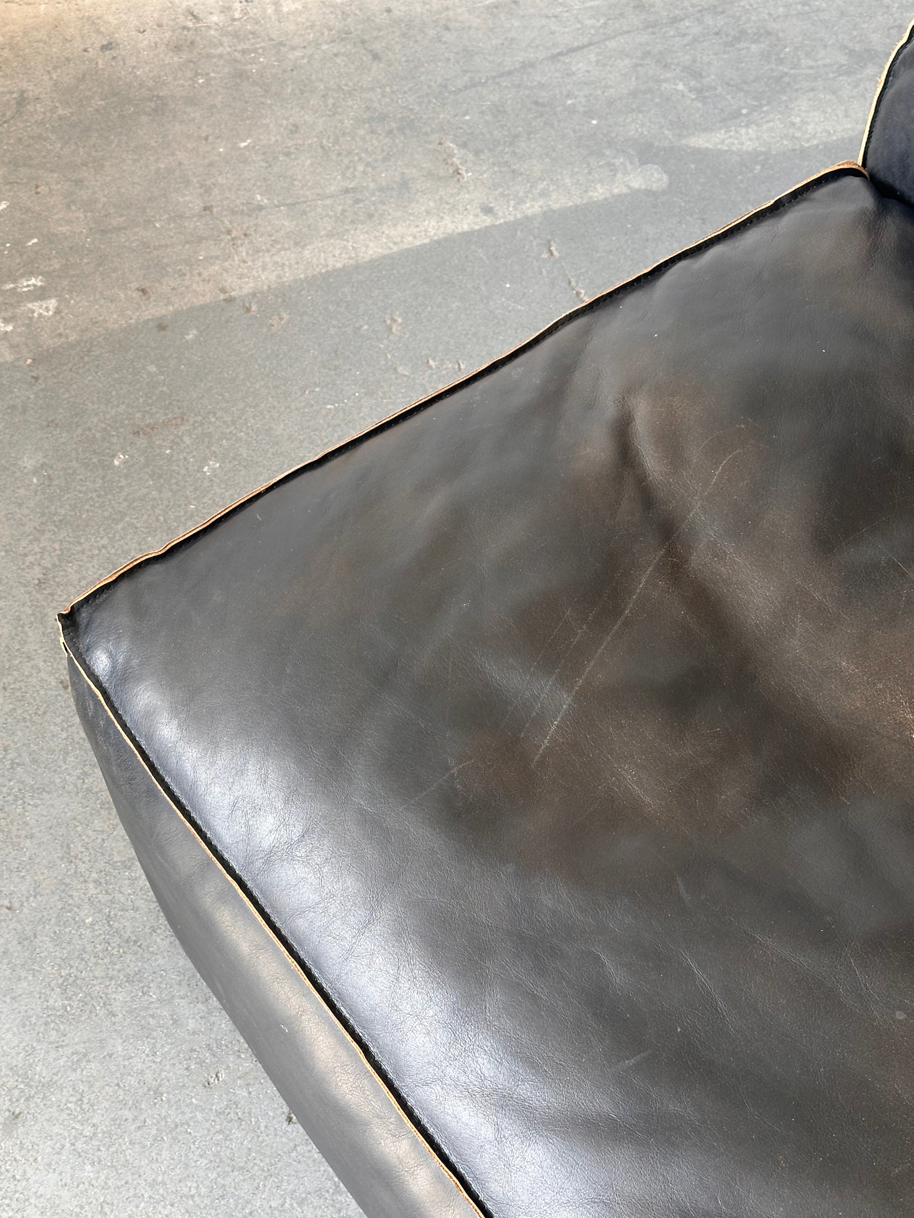 Divan modulaire 5 morceaux en cuir