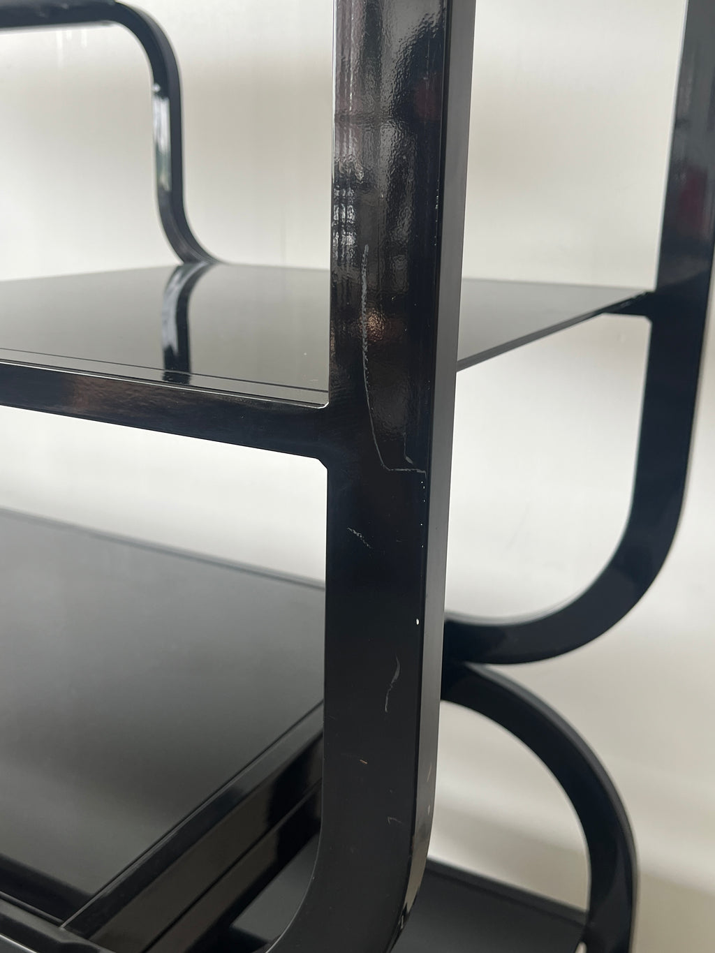 Étagère modulaire postmoderne dans le style de Milo Baughman