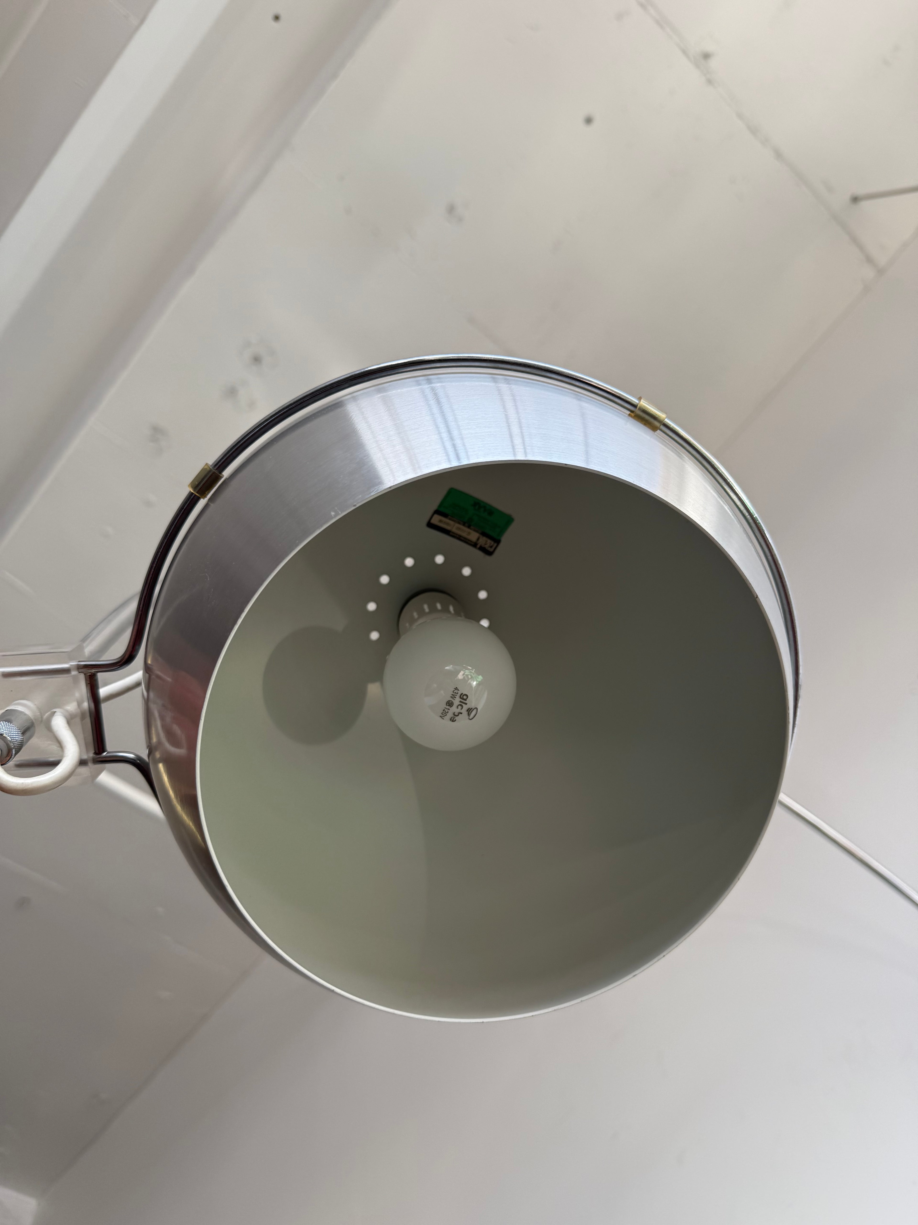Lampe en arc par Frank Ligtelijn pour Raak Amsterdam, 1970s