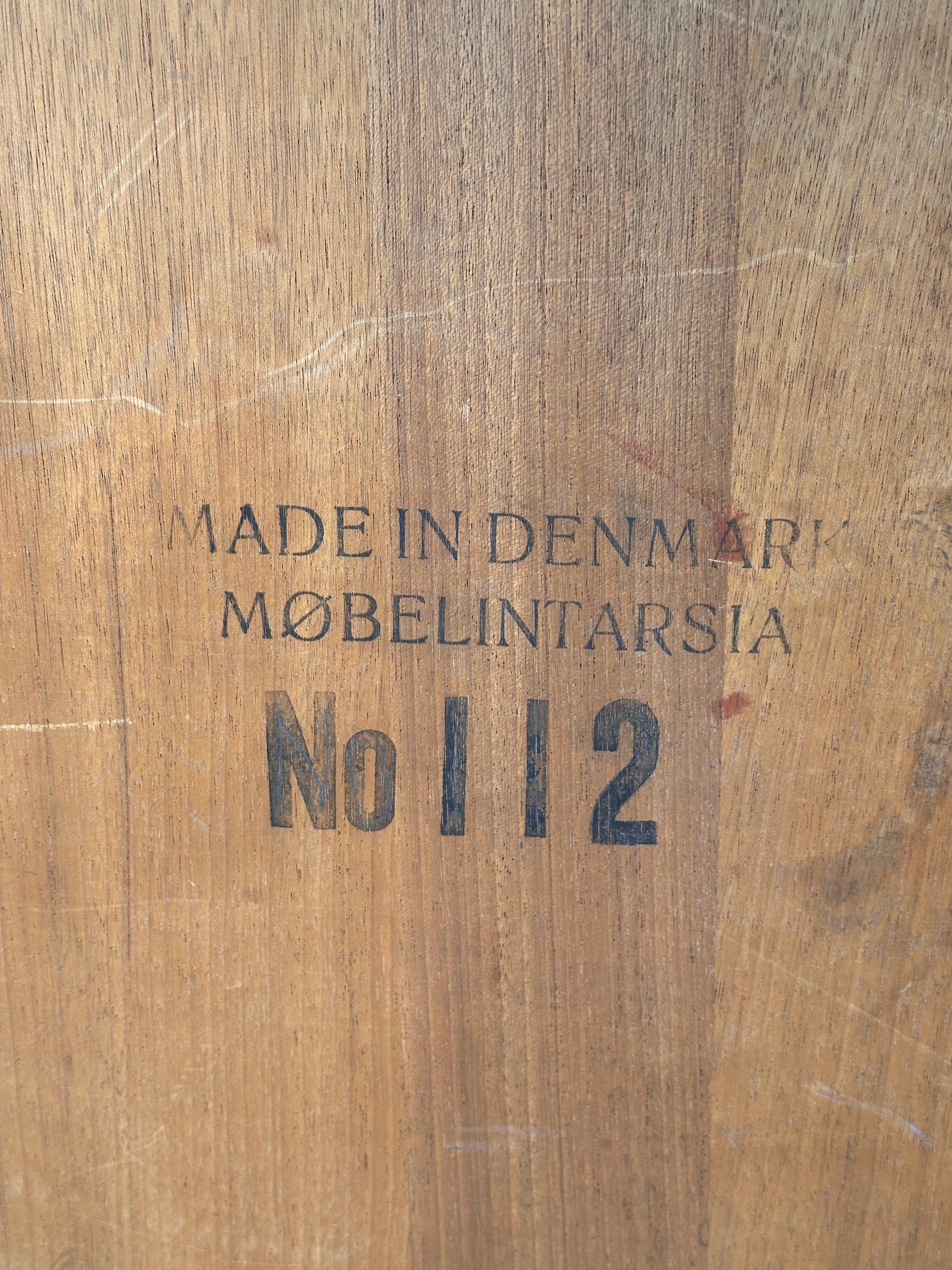 Table basse mid century en bois de rose par Møbelintarsia, Danemark