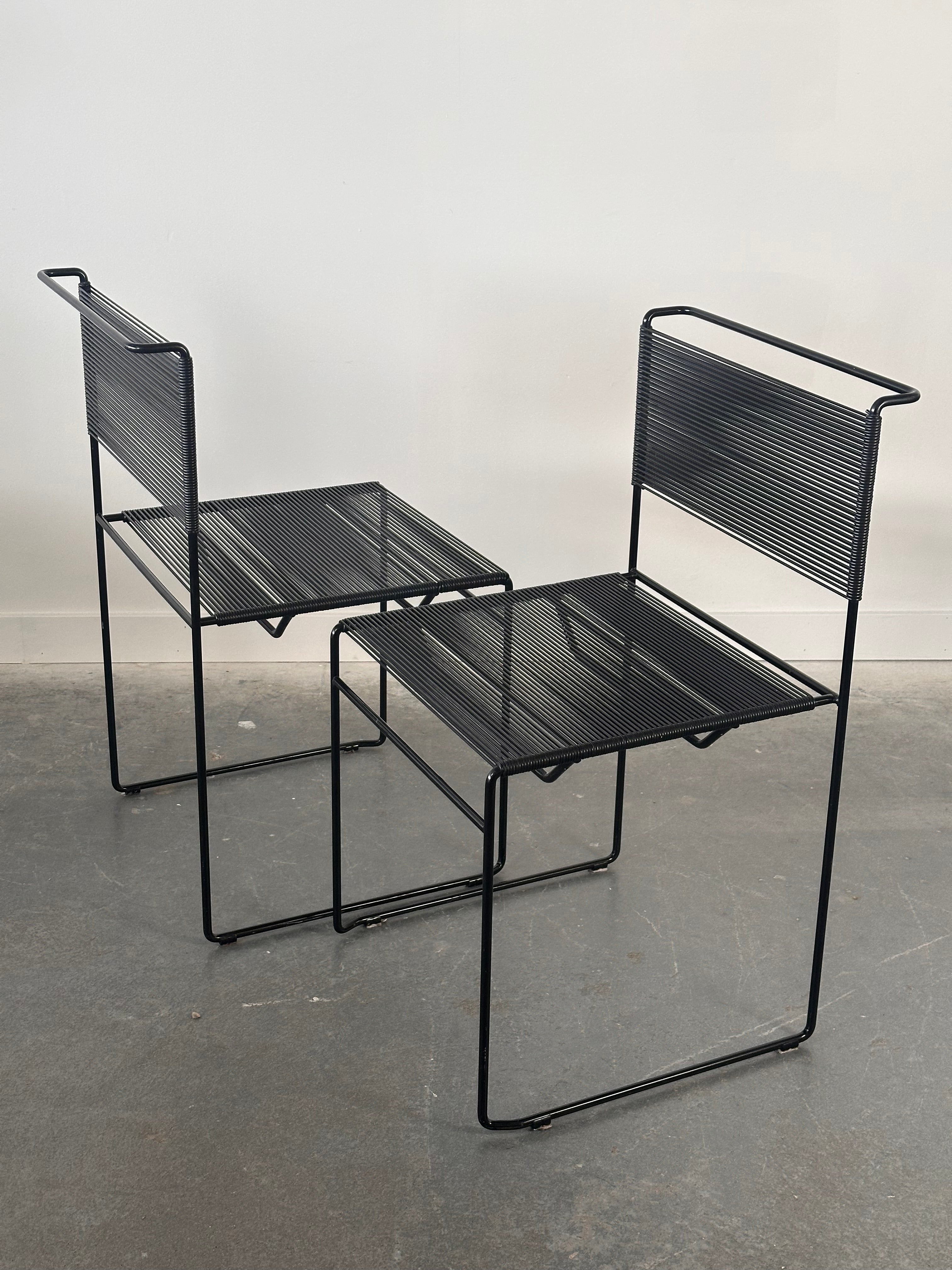 Set 4 Chaises SPAGHETTI par Giandomenico Belotti pour Fly Line, 1970 🇮🇹