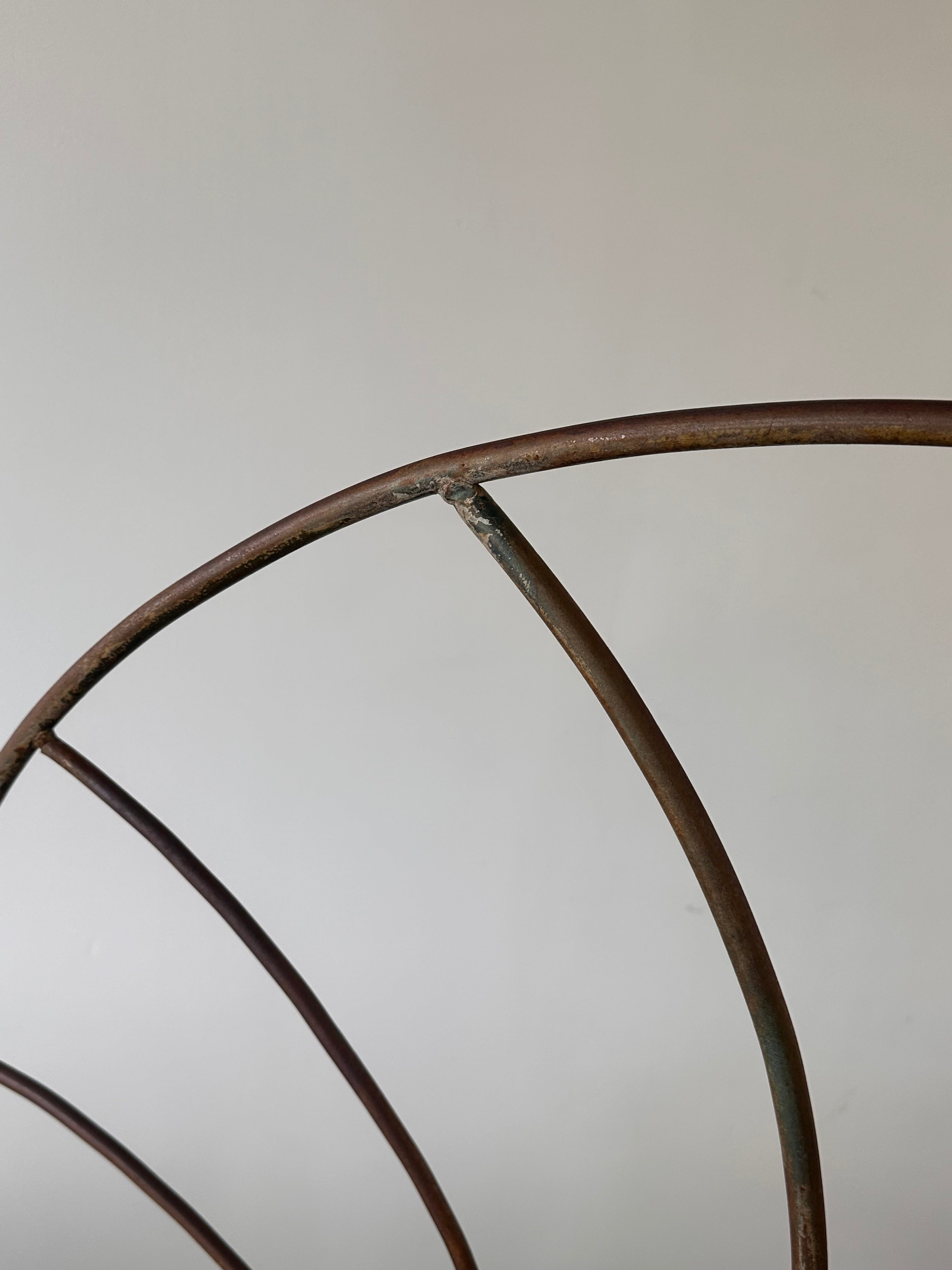 Banc « Nautilus Shell » vintage en fer forgé