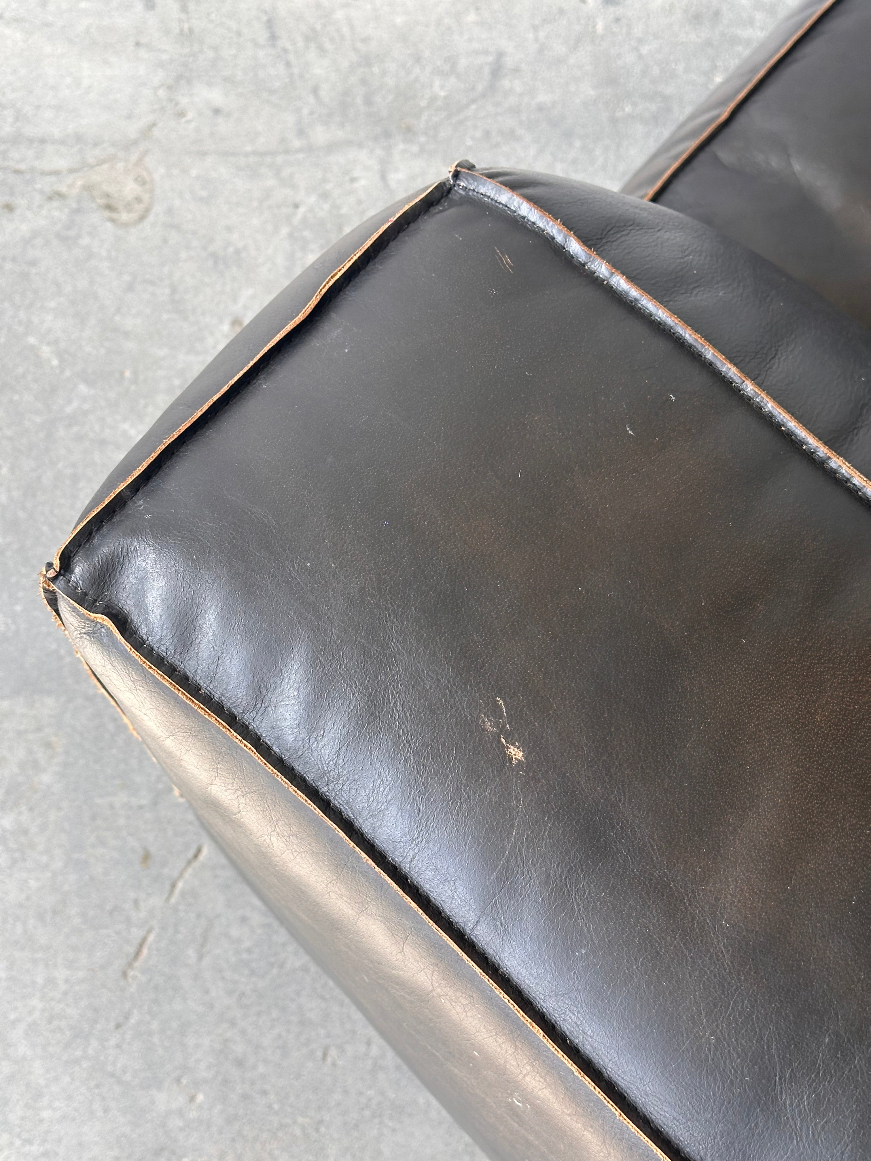 Divan modulaire 5 morceaux en cuir