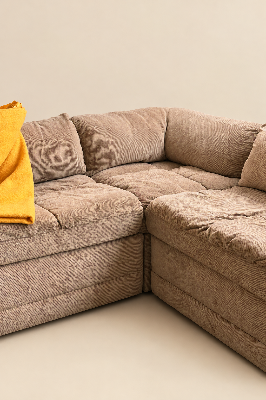 Sofa modulaire vintage 4 morceaux avec divan lit