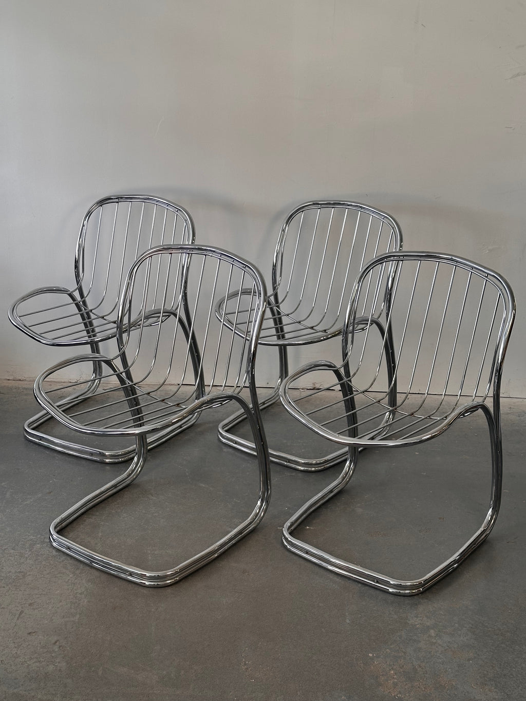 Set de 4 chaises dans le style Gastone Rinaldi pour Rima, 1910