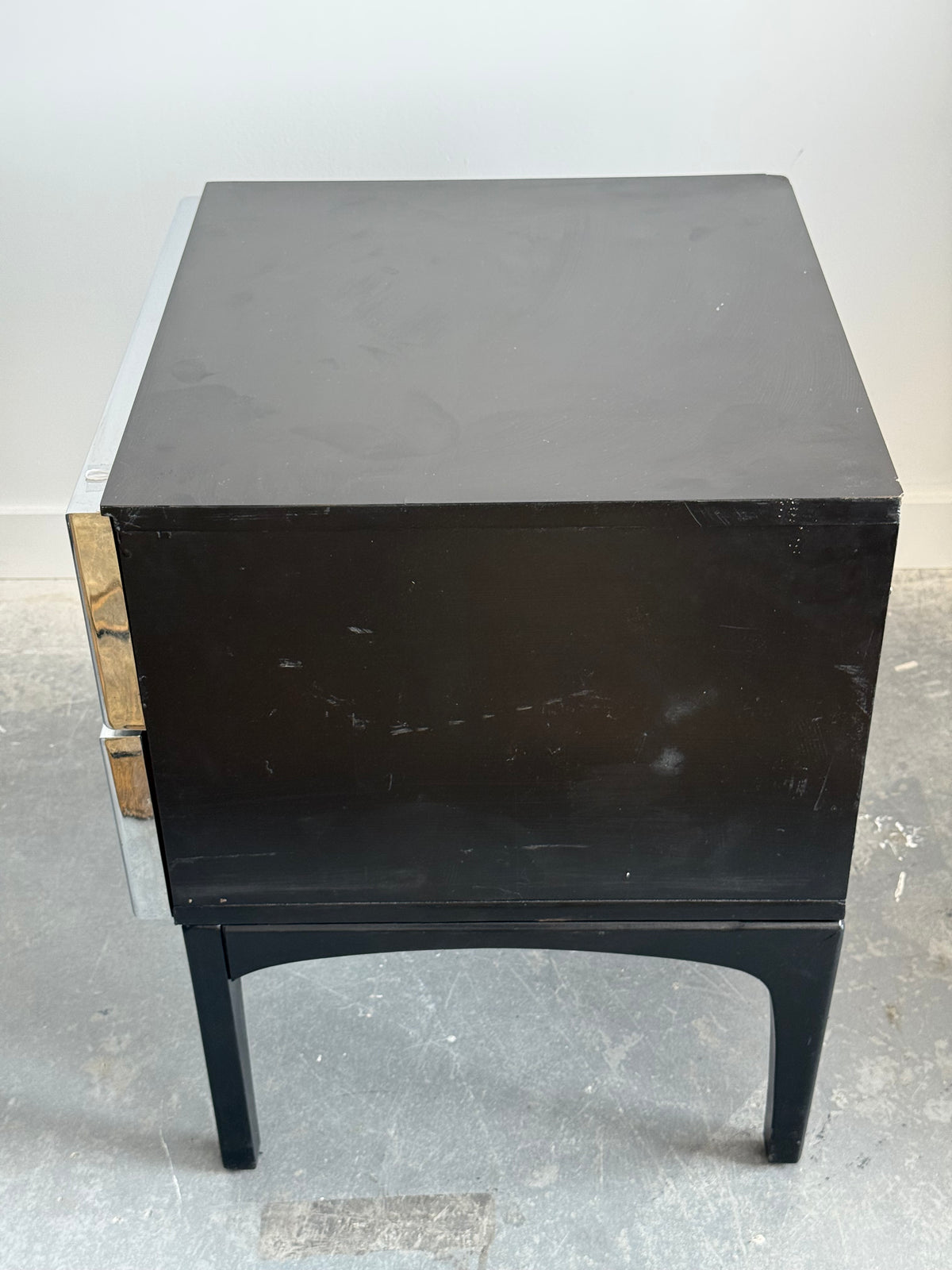 Paire de tables de chevet chromées par Henri Vallières, Québec 1970s