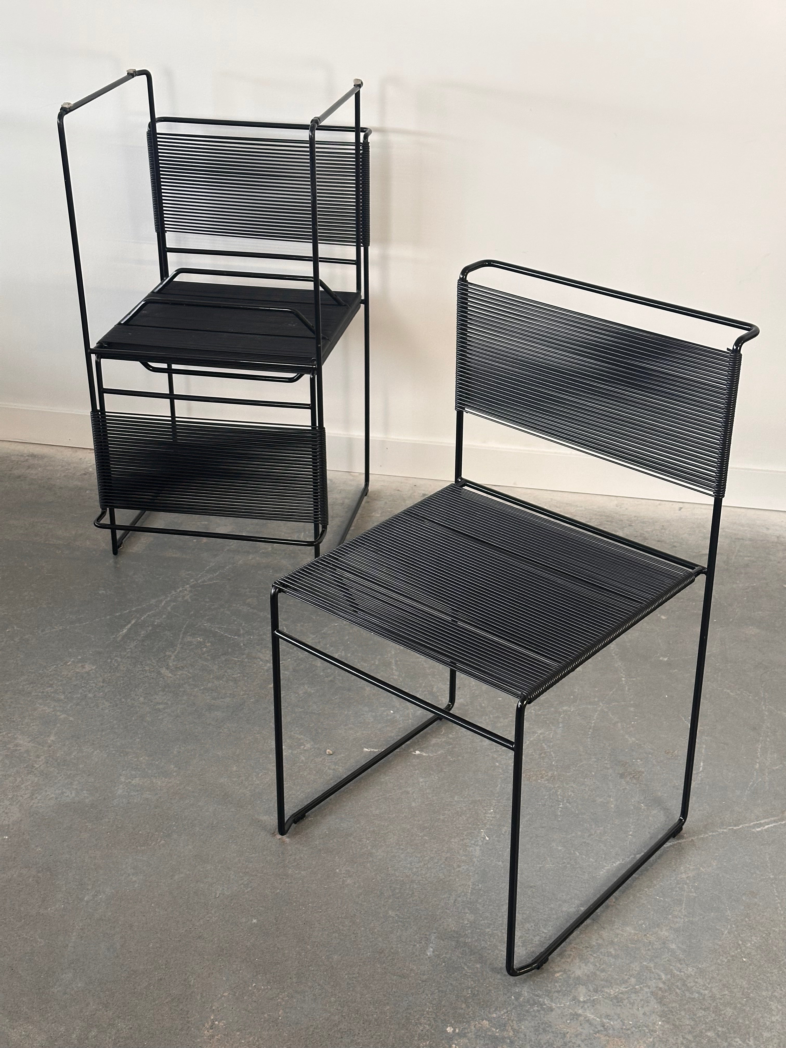 Set 4 Chaises SPAGHETTI par Giandomenico Belotti pour Fly Line, 1970 🇮🇹