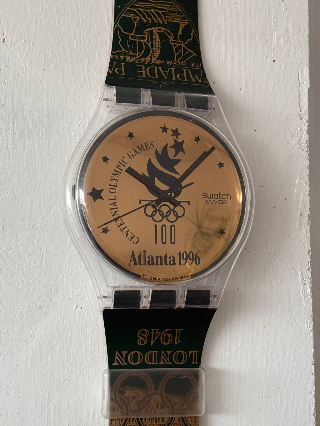 Montre murale géante par Swatch pour les olympiques d’Atlanta 1996