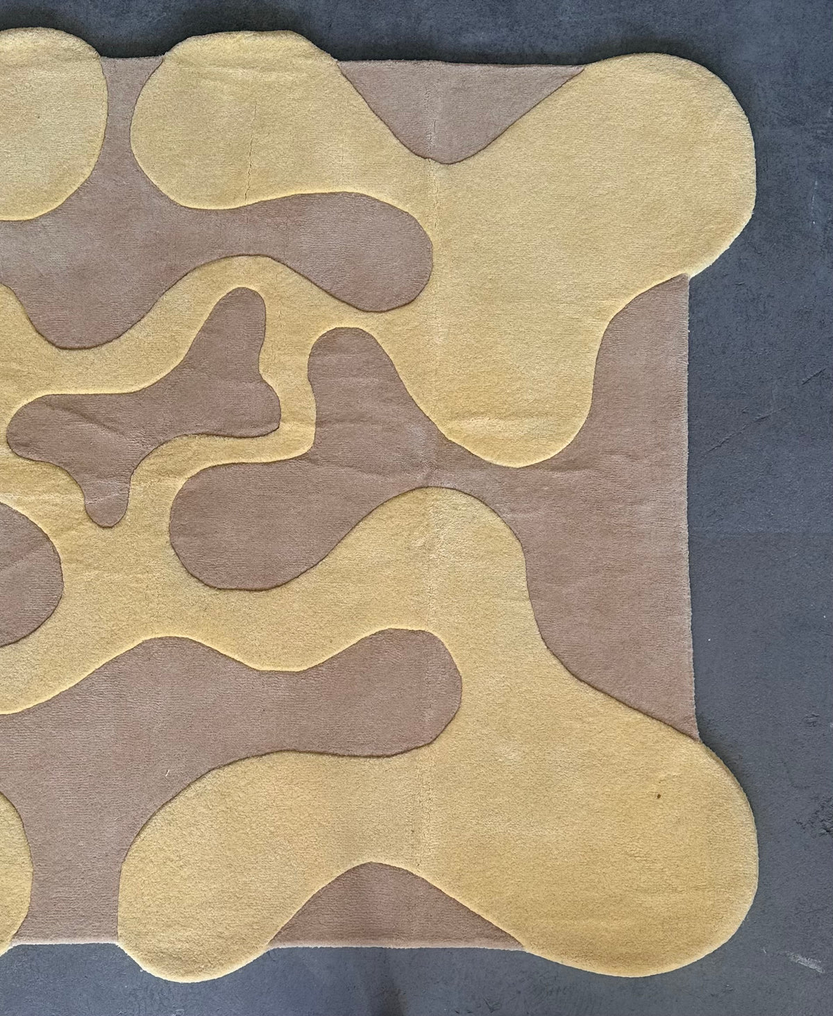 "Oops" rug by Mush Studios, in New Zealand wool, 2021