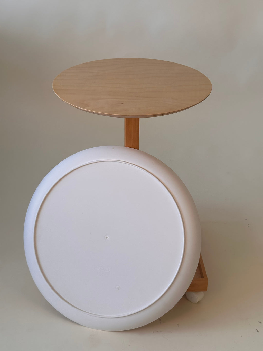 Table de côté roulante vintage par Chris Martin pour IKEA