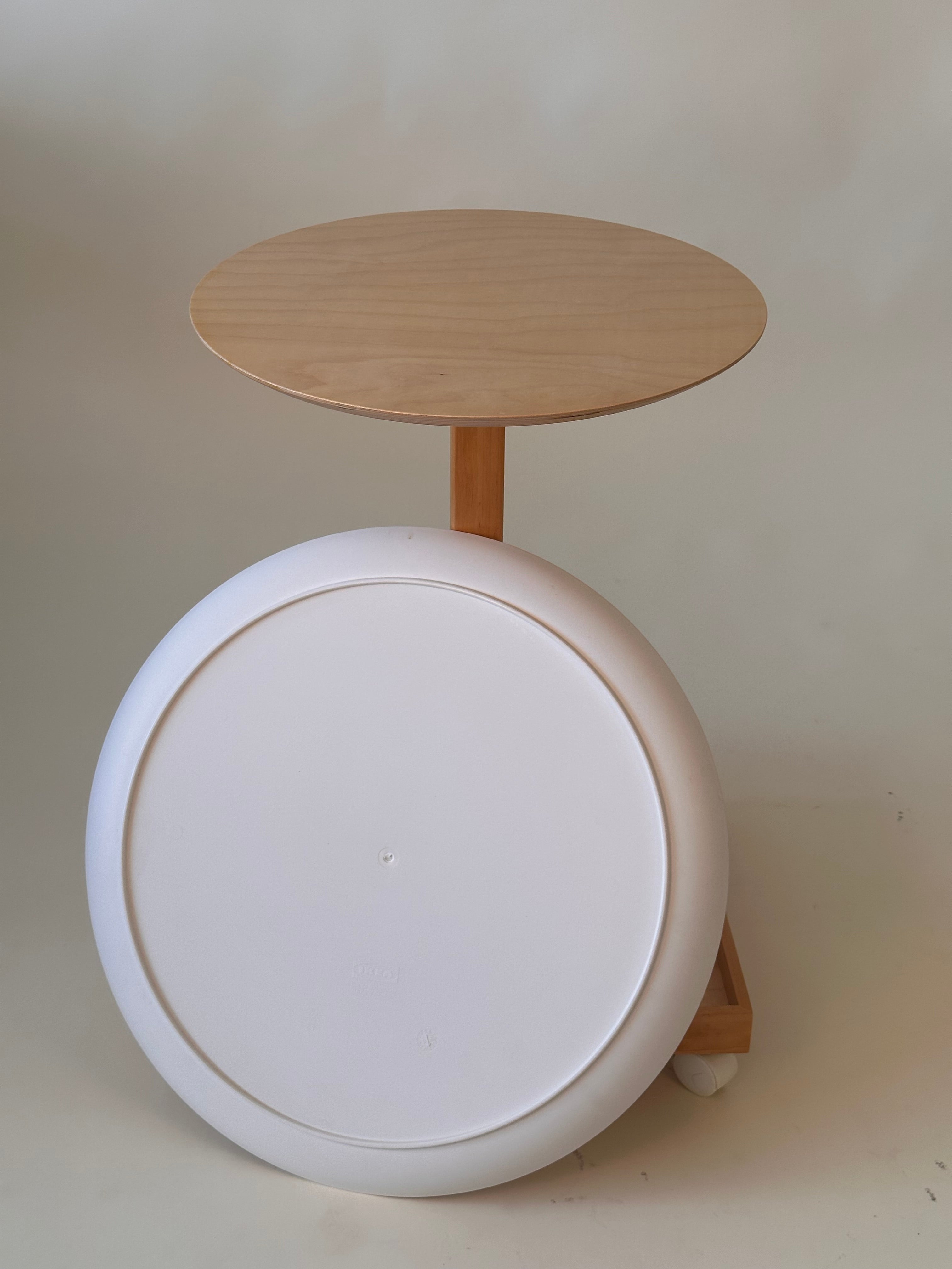 Table de côté roulante vintage par Chris Martin pour IKEA