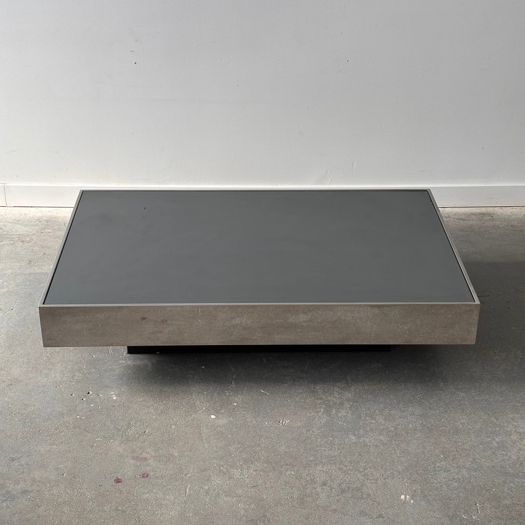 Table à café Italienne par Willy Rizzo pour Cidue, 1970s