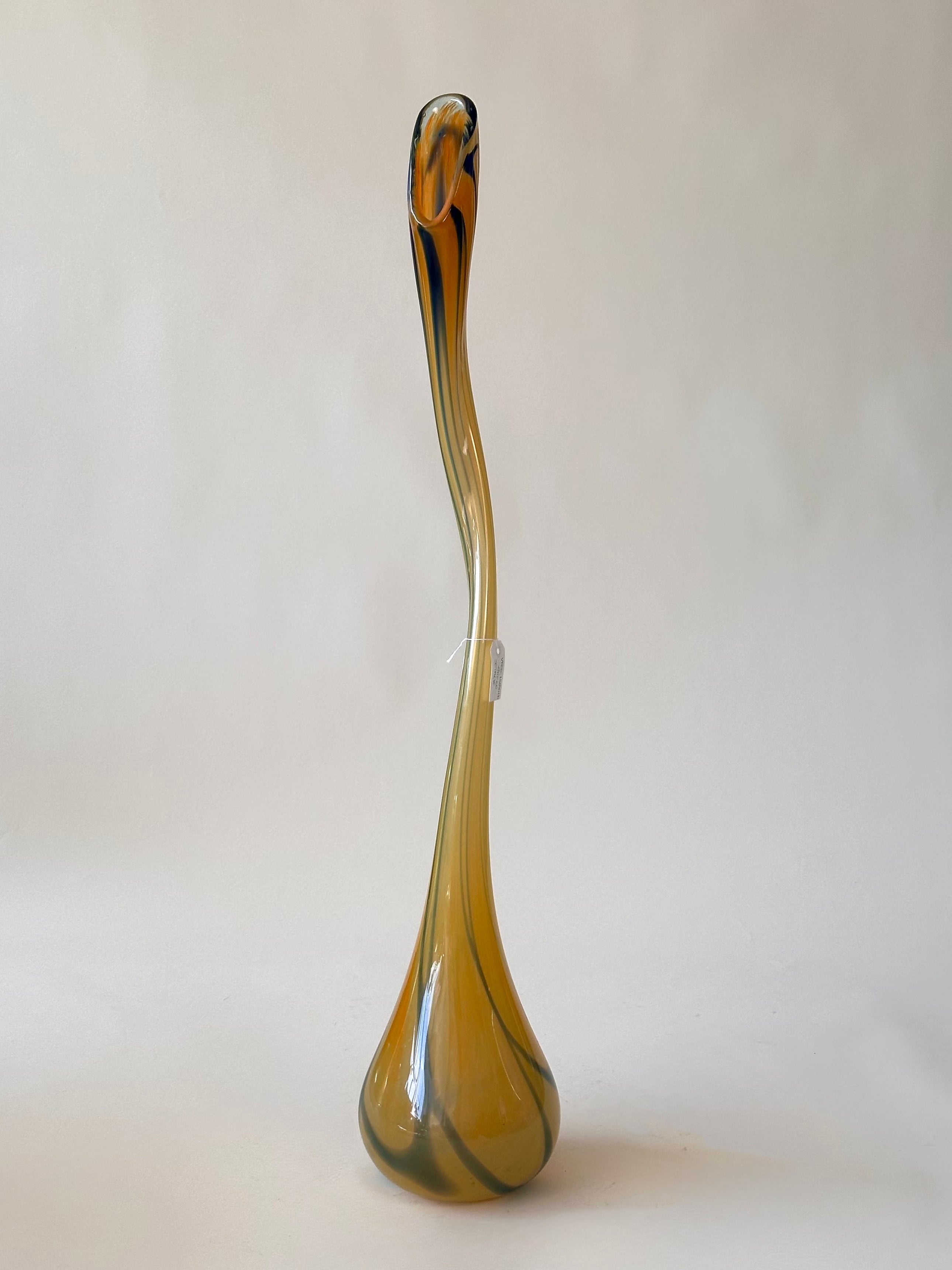 Vase sculptural en verre de Murano, fait en Italie