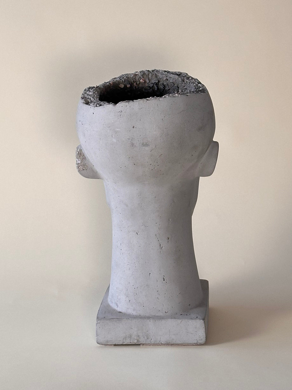 Pot à fleurs en béton