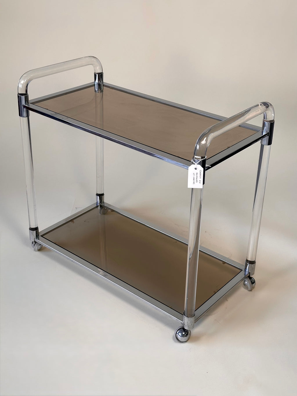 Chariot de bar en lucite