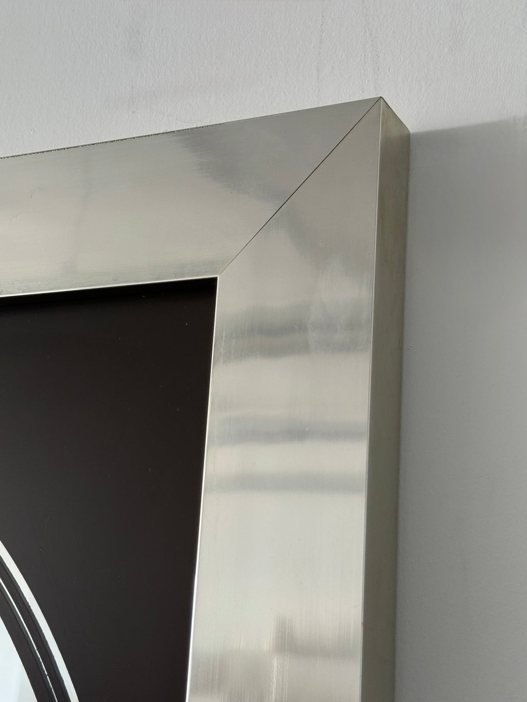Miroir rétro avec cadrage argentée
