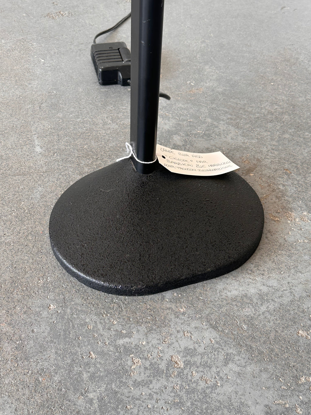 Lampe sur pieds ciclope par barbieri Marianelli pour Tronconi Illuminazione, Italie