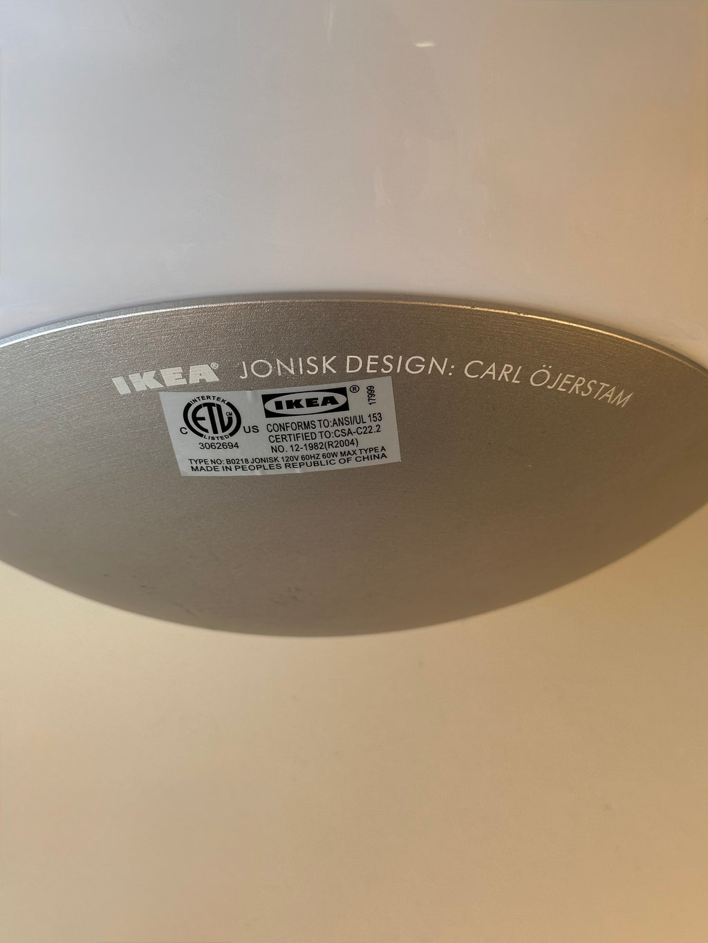 Lampe de table "Jonisk" par Carl Öjerstam pour Ikea, 2002