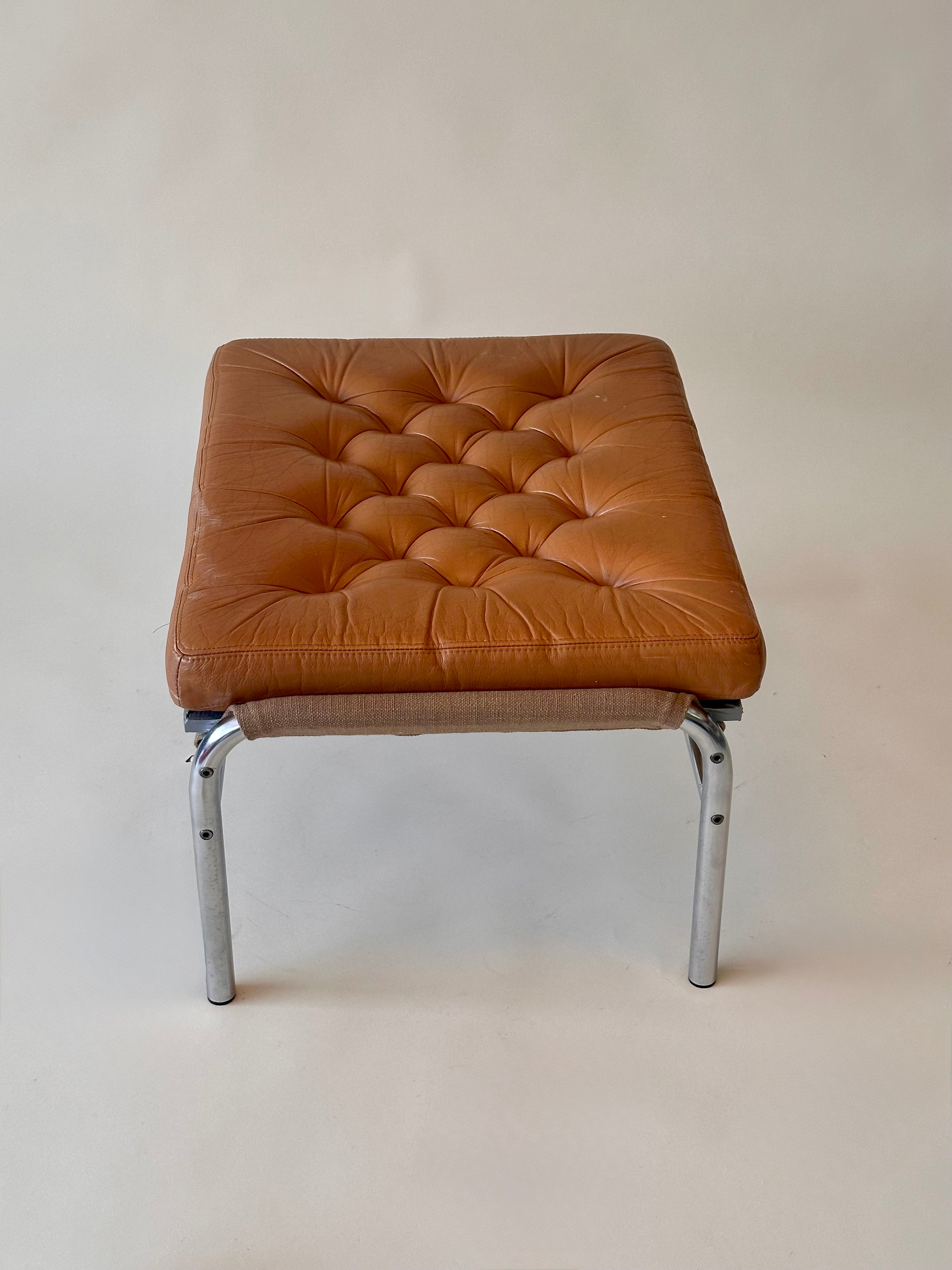 Repose-pied "Bore" en cuir véritable par Noboru Nakamura pour Ikea