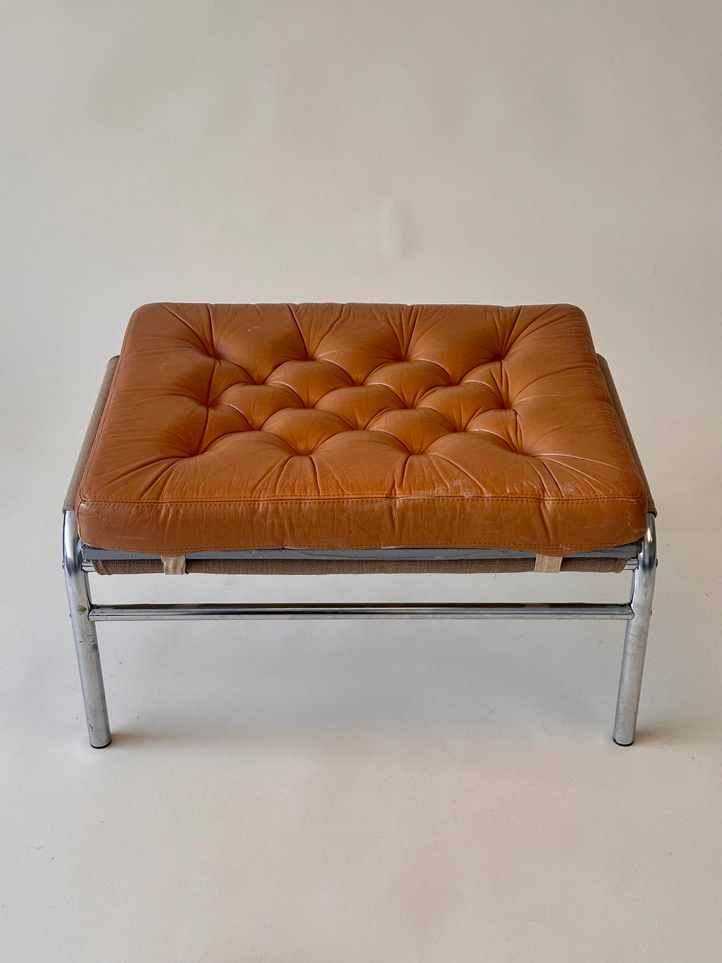 Repose-pied "Bore" en cuir véritable par Noboru Nakamura pour Ikea