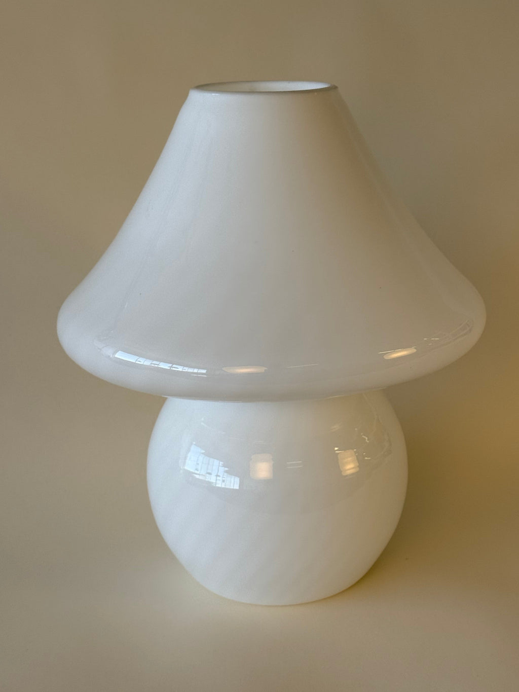 Lampe de table en forme de champignon en verre de Murano par Vetri