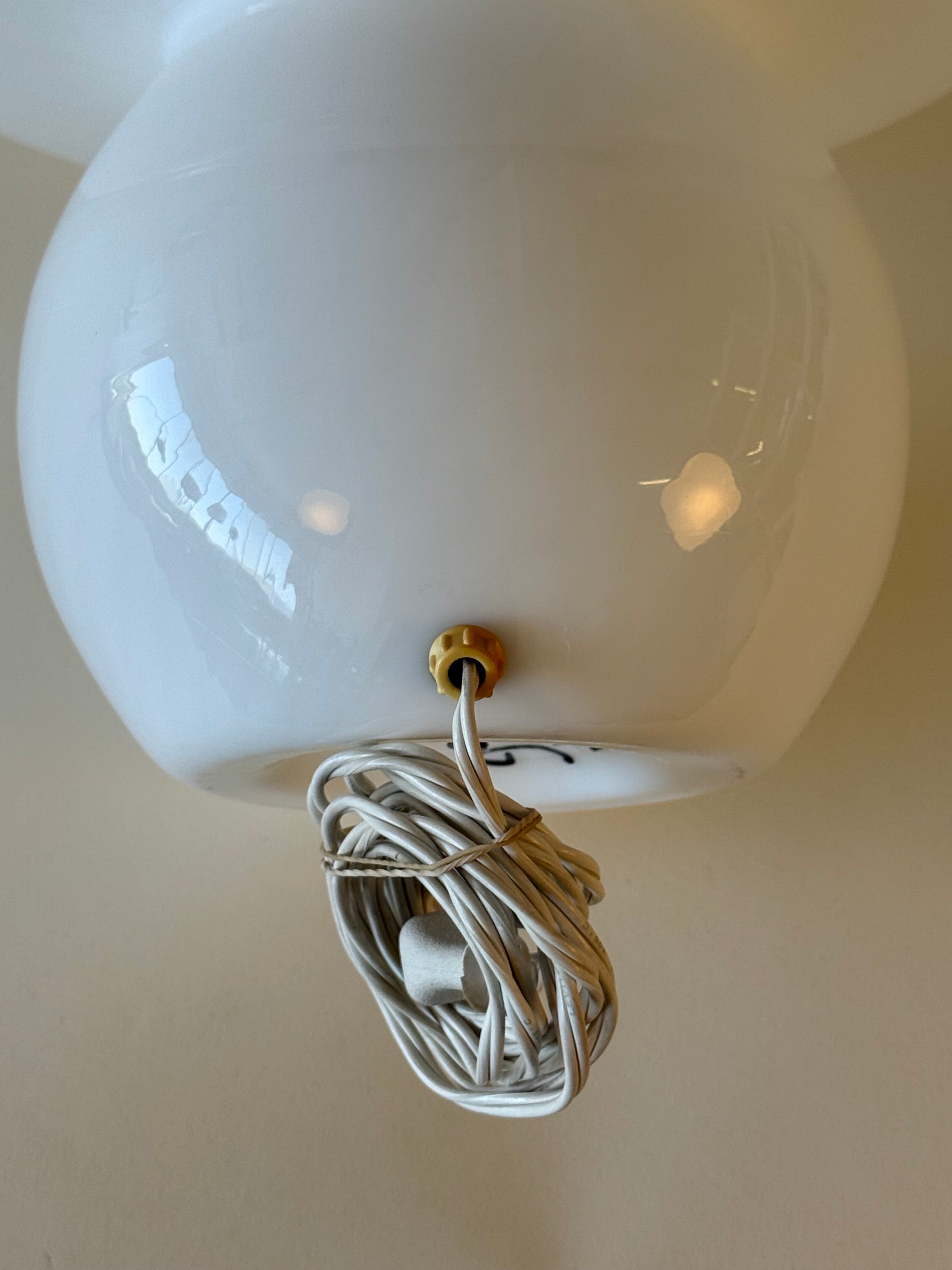 Lampe de table en forme de champignon en verre de Murano par Vetri