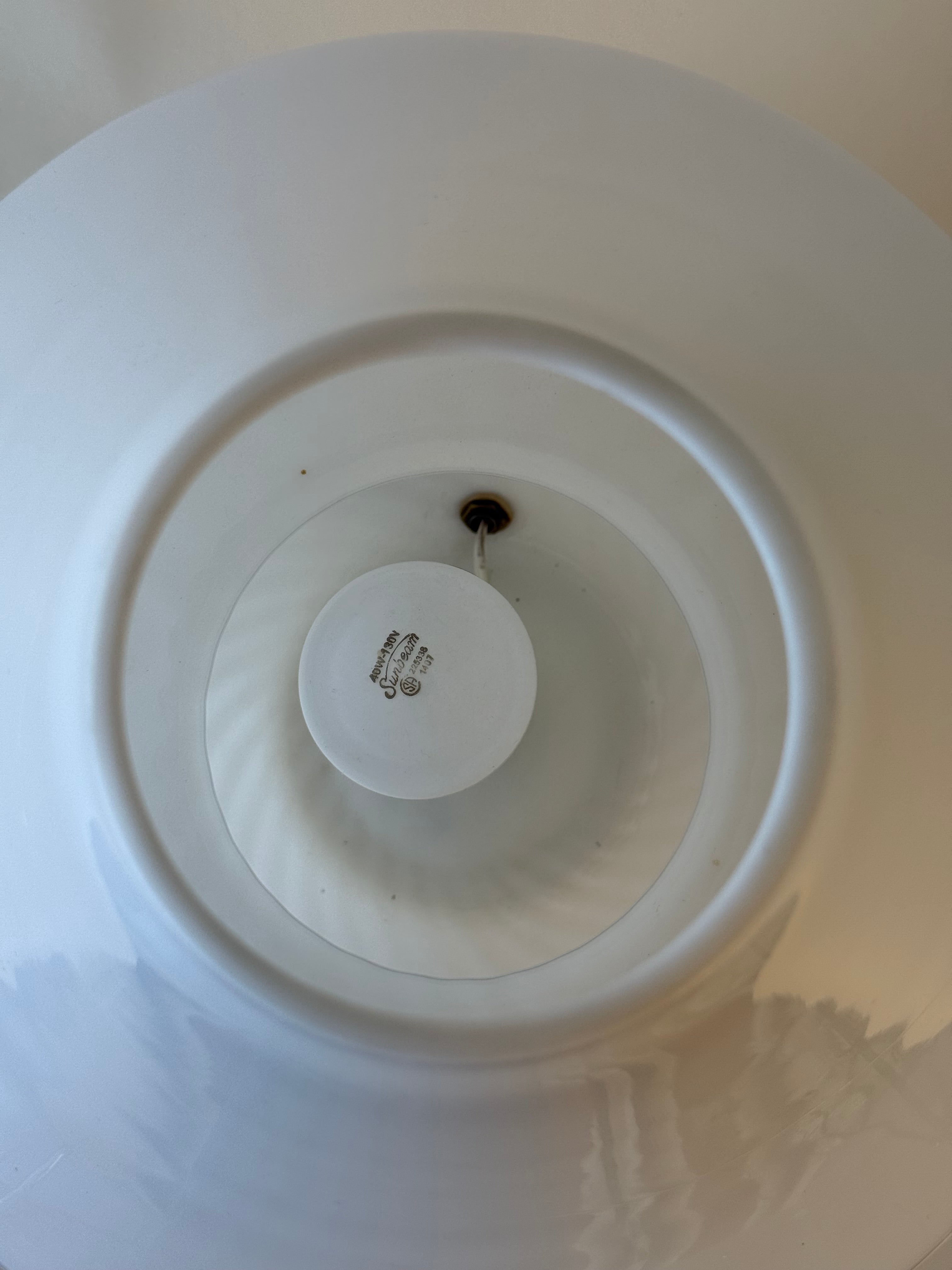 Lampe de table en forme de champignon en verre de Murano par Vetri