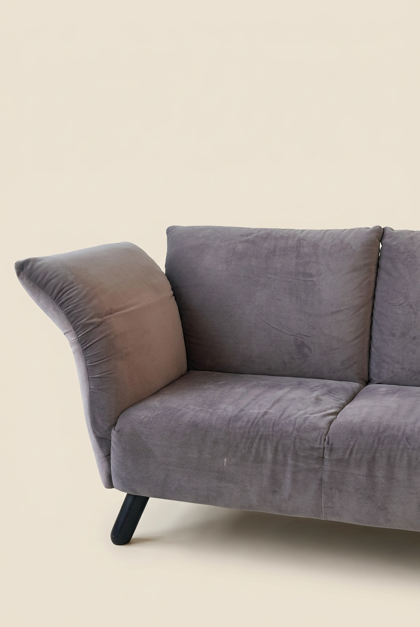 Section droite sur fond beige